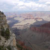 Monument Creek flows into the Grand Canyon as viewed from the Abyss.