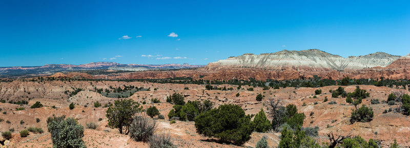 Enjoy a panoramic view of Kodachrome Basin State Park and Bryce Canyon National Park.