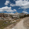 This is the trail as it approaches Black Mountain.