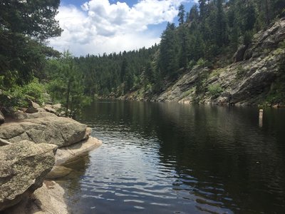 The end of the trail rewards its patrons with Gross Reservoir.