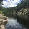 The end of the trail rewards its patrons with Gross Reservoir.