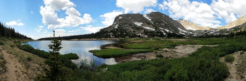 Lawn Lake makes for a spectacular view.