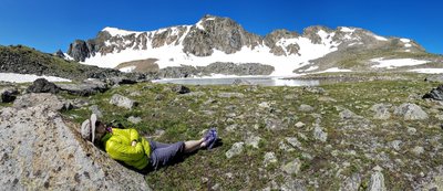 Lake Dorothy is a short detour from the Arapahoe (Caribou) Pass Trail just after the trail splits. It's highly recommended!