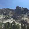 This is the Watchtower as seen from the Tokopah Falls Trail.