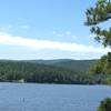 Larger look at the lake with the mountain view.