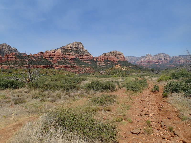 Experience great views from the top of the Brins Mesa Trail.