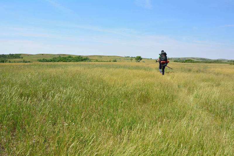 Windswept grassy hilltops cover the southern portion of the loop.