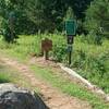 Trail entrance to "Raccoon Run" at back of baseball fields.