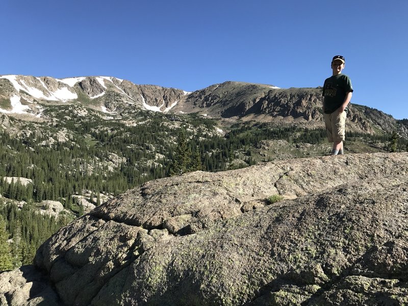 Views from the boulders just north of Porcupine Lakes.