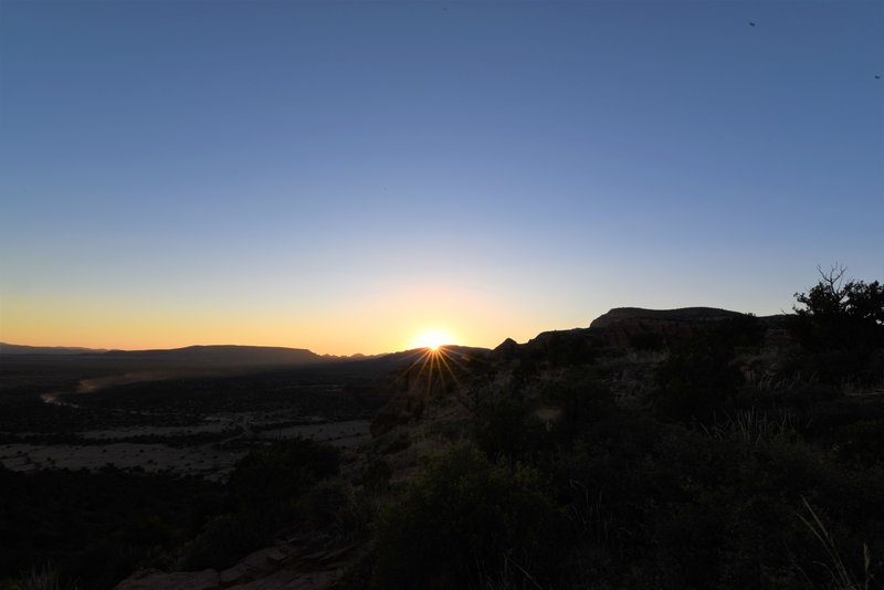 Sunset location on Doe Mountain.