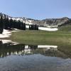 Looking towards the back of Austin Canyon, lots of snow even in the middle of July