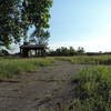 The old road leading to the original lodge passes right through the middle of the Coneflower Loop, along with a little shelter.