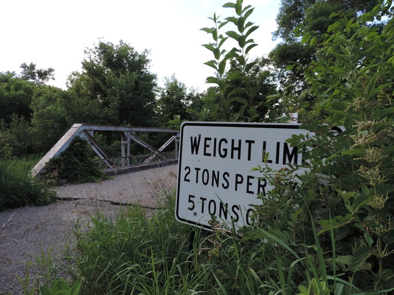 Original bridge that crossed the river to the first lodge.