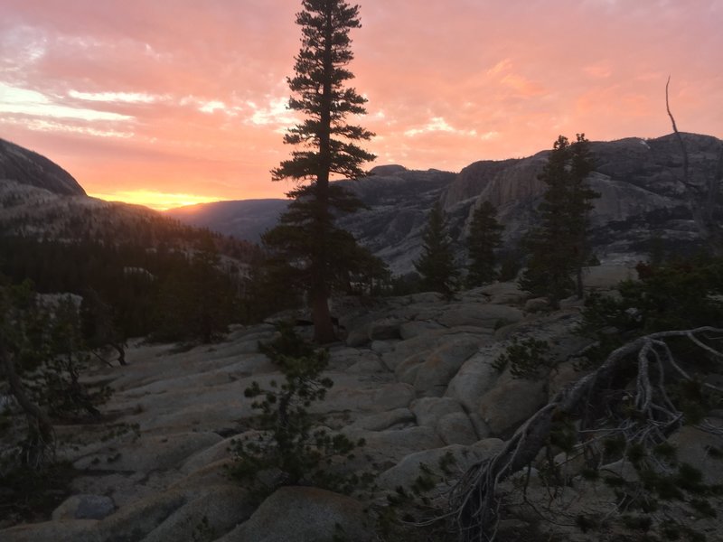 Sunset Above Tuolumne River