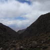 Saline Valley barely visible. The mountains in the distance are playas eastern border. The clouds dropped snow on me later in the day. In late May!