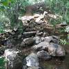 The place near Palmer Lake reservoir trailhead where you cross Monument Creek to start Chautauqua trail.