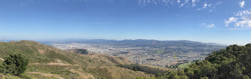 Views of San Bruno, SFO, and the peninsula.