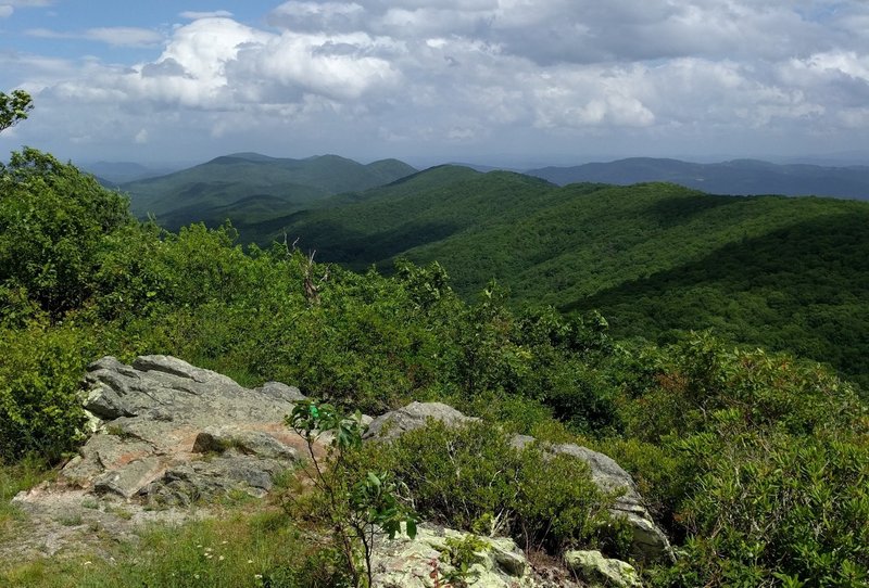 View to the north from the lookout platform base