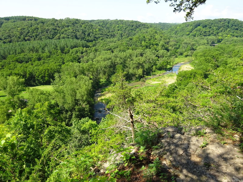 Paint Creek Overlook on the Bluff Trail.