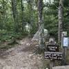 Intersection of the French Trail and West Side Trail