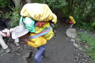 These sherpas are hard-working men