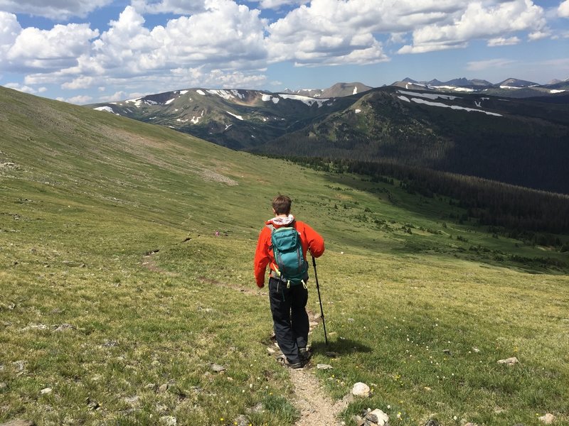 Steep descent with beautiful views