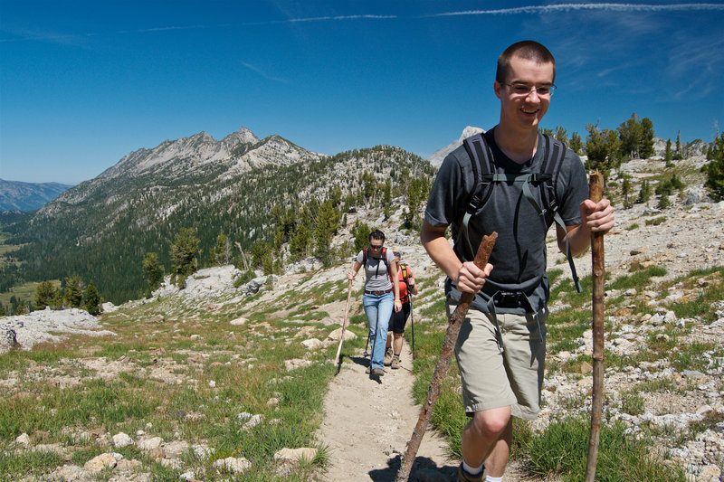 The East Eagle Trail starts out somewhat smooth with great views.