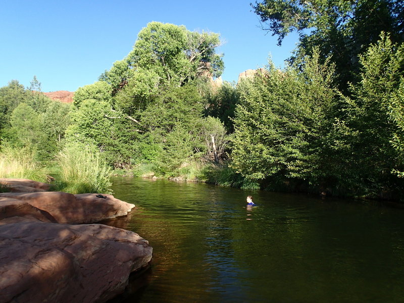 Swimming hole on Oak Creek