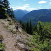 Looking east from the Palisades Trail #1198.