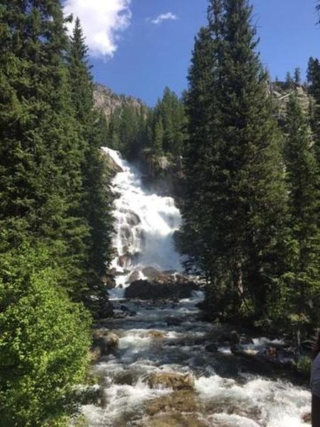 Hidden Falls along the Jenny Lake Trail.