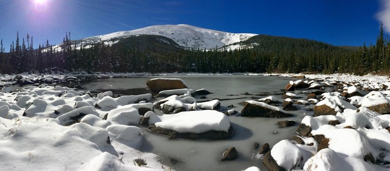 Rainbow Lakes after an early winter storm.