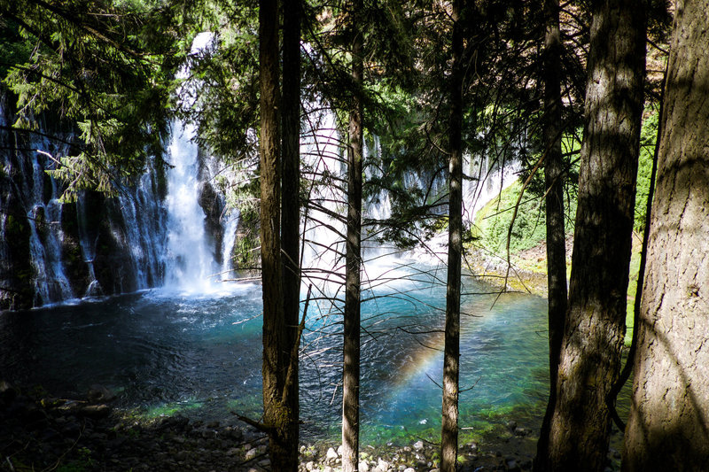 Rainbow seen hiking along Falls Loop Trail