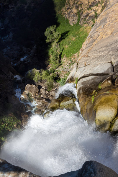 Looking down Feather Falls from up above