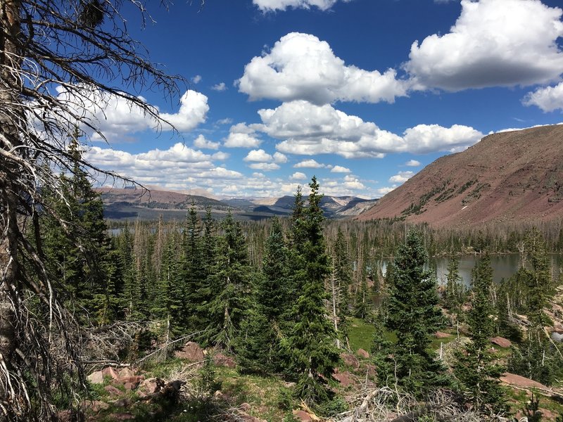 Hades Pass looking at Heart Lake