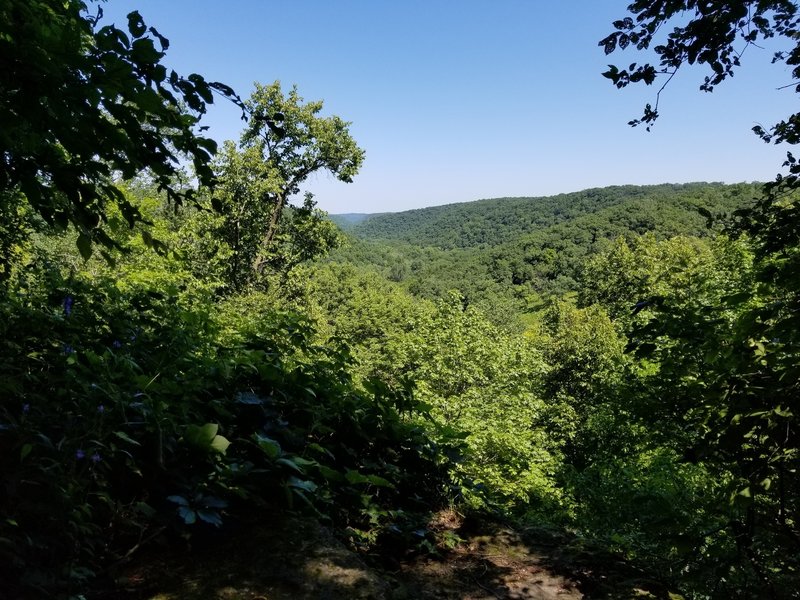 Scenic overlook of the state park and valley.