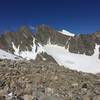 A view of The Sphinx and Mount Woodrow Wilson from Bonney Pass