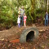 Large culvert about 1/3 mile along trail.