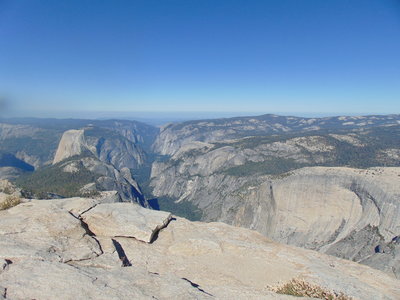 Cloud's Rest summit with a view of Yosemite Valley. Taken from the spine.