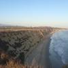 Looking down the coast from the bluffs above More Mesa Beach.