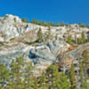 Polished granite cliffs on route to Spotted Fawn Lake. Head up canyon to the right and then cut across to the top right side of picture.