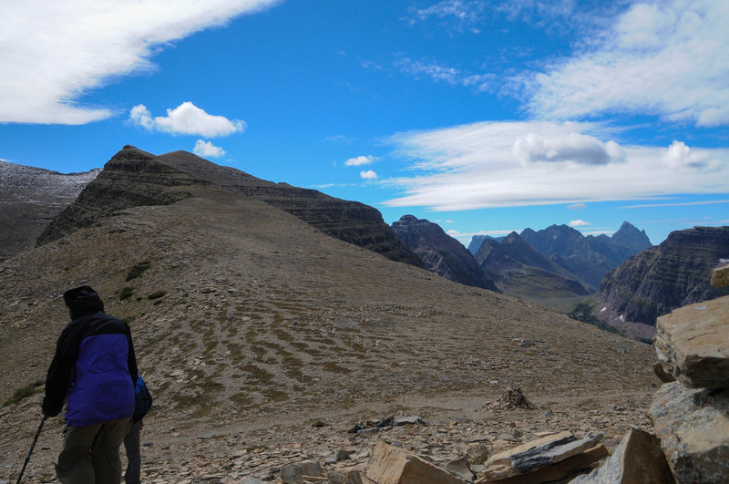 It can get rather windy up on Dawson Pass.