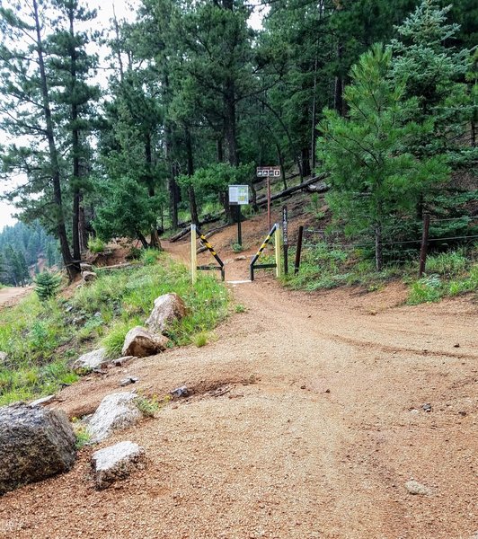 TH Penrose Trail (#665) aka Lower Captain Jack's Trail. Connection from High Drive.