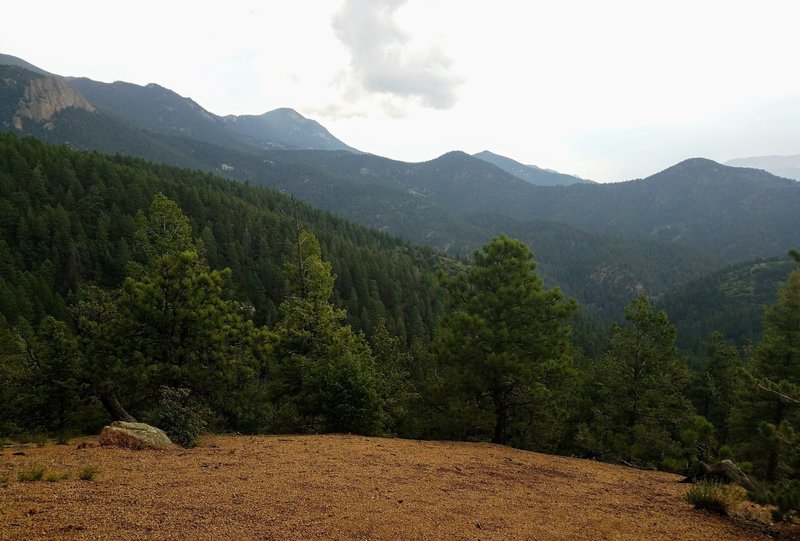 Outlook view of Bear Creek Canyon Park from Penrose Trail (#665) aka Lower Captain Jack's Trail.