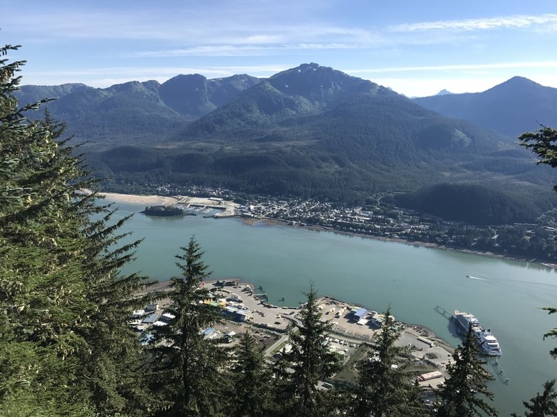 Your first great views of the channel and Douglas Island.