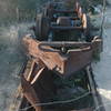 Rusted remnants on Echo Mountain.