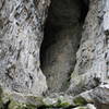 Up close view of wind cave