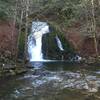 A lovely waterfall at the end of the trail.