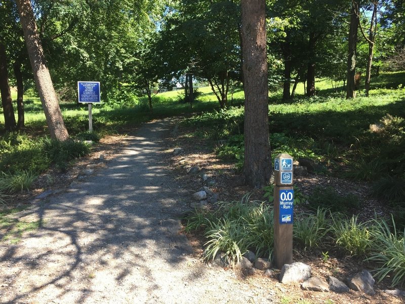 Trailhead for Murray Run.