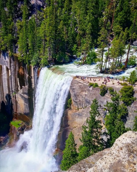 Vernal Falls in Yosemite National Park.