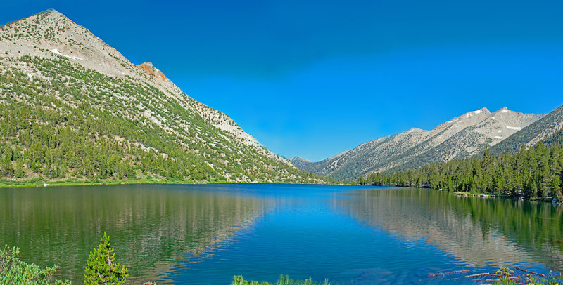 Charlotte Lake, with many great camping spots the entire length of the right side.